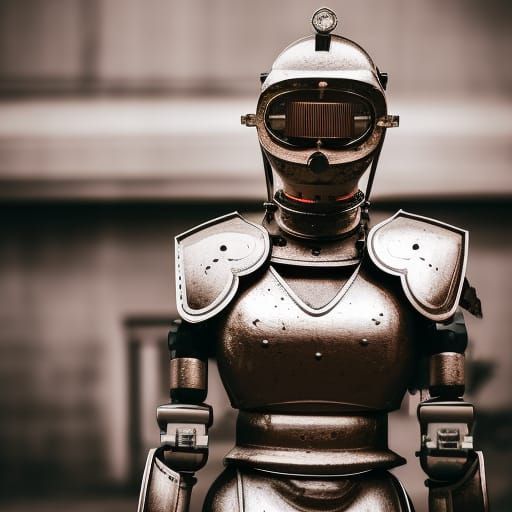 Roman Centurion Robot in Professional Photo