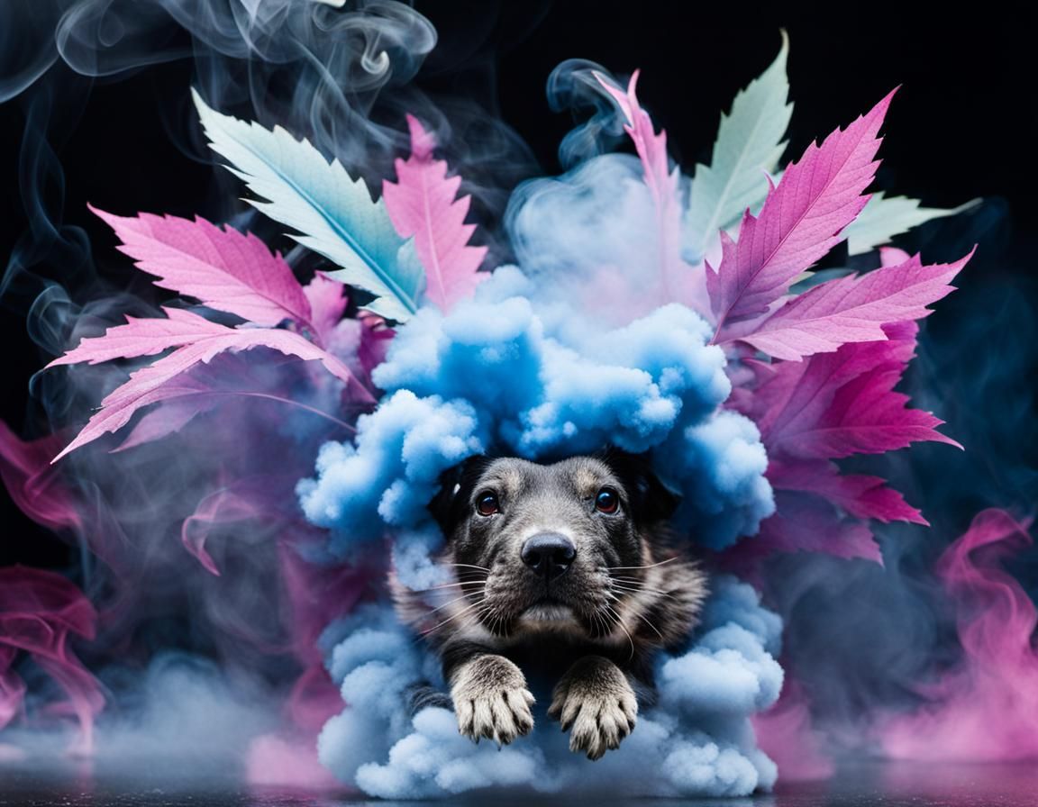 Ethereal Smoke Trails in the Darkness