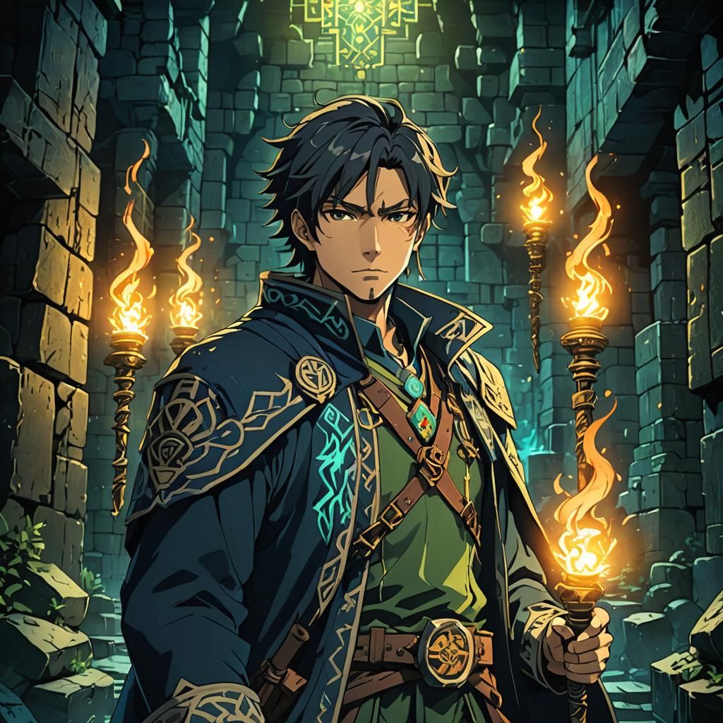 Anime Hero in a Dark Dungeon