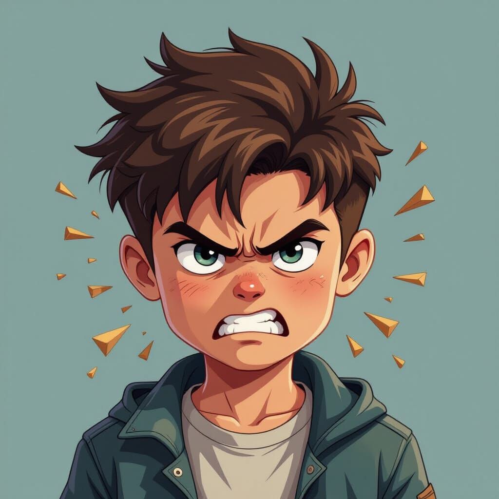 Furious Boy Reveals Rugged Face in Dystopian Style