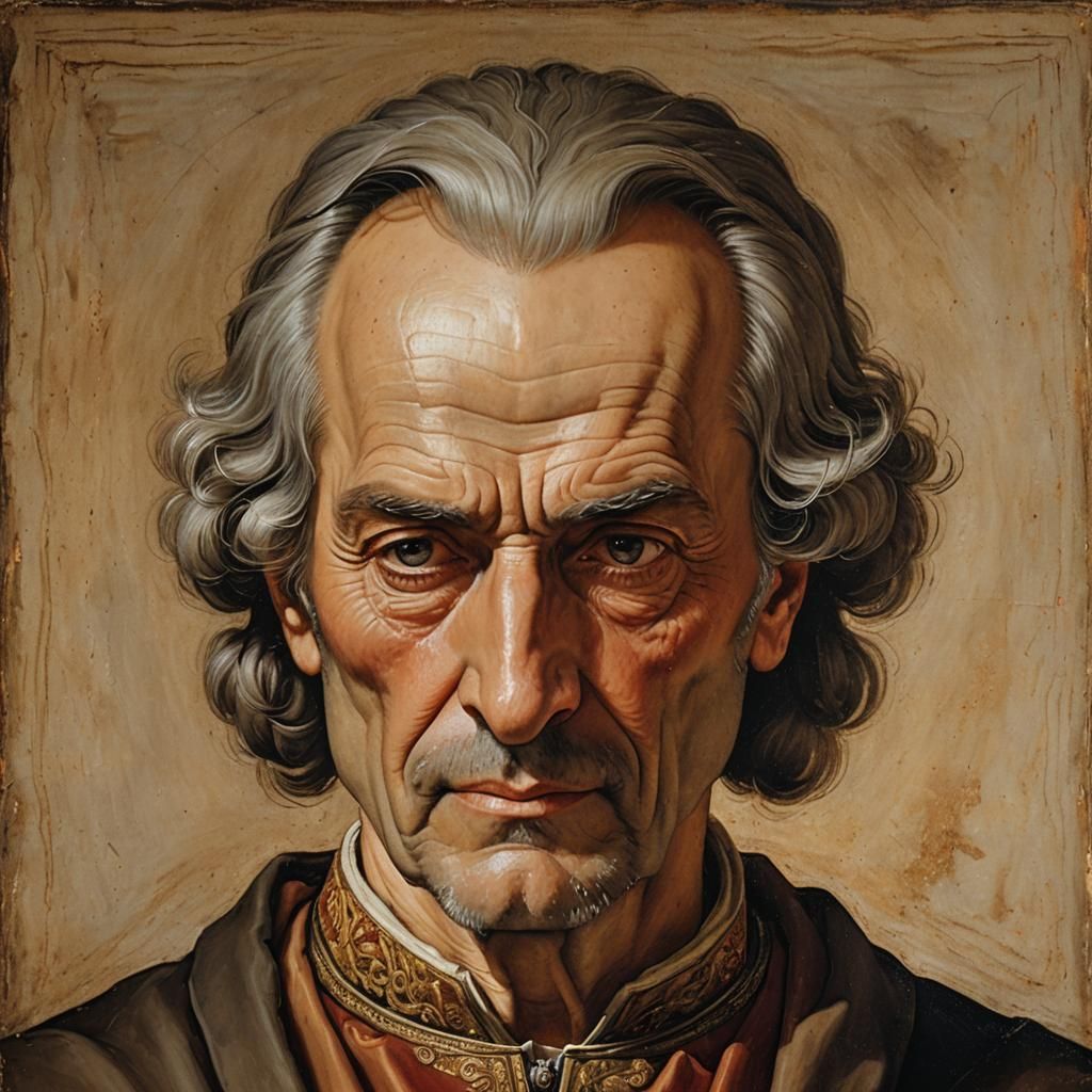 Renaissance Portrait of Elderly Italian Nobleman