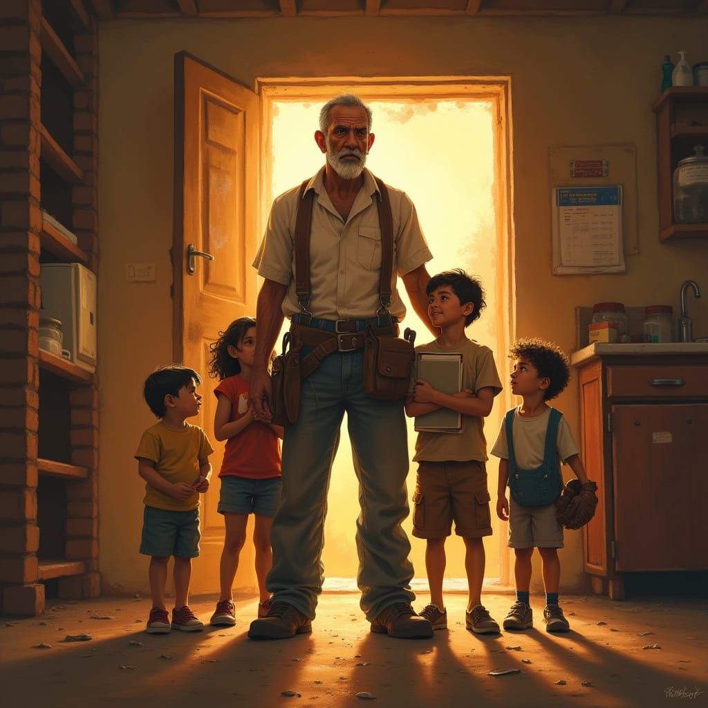 Golden Hour Family Love and Hope