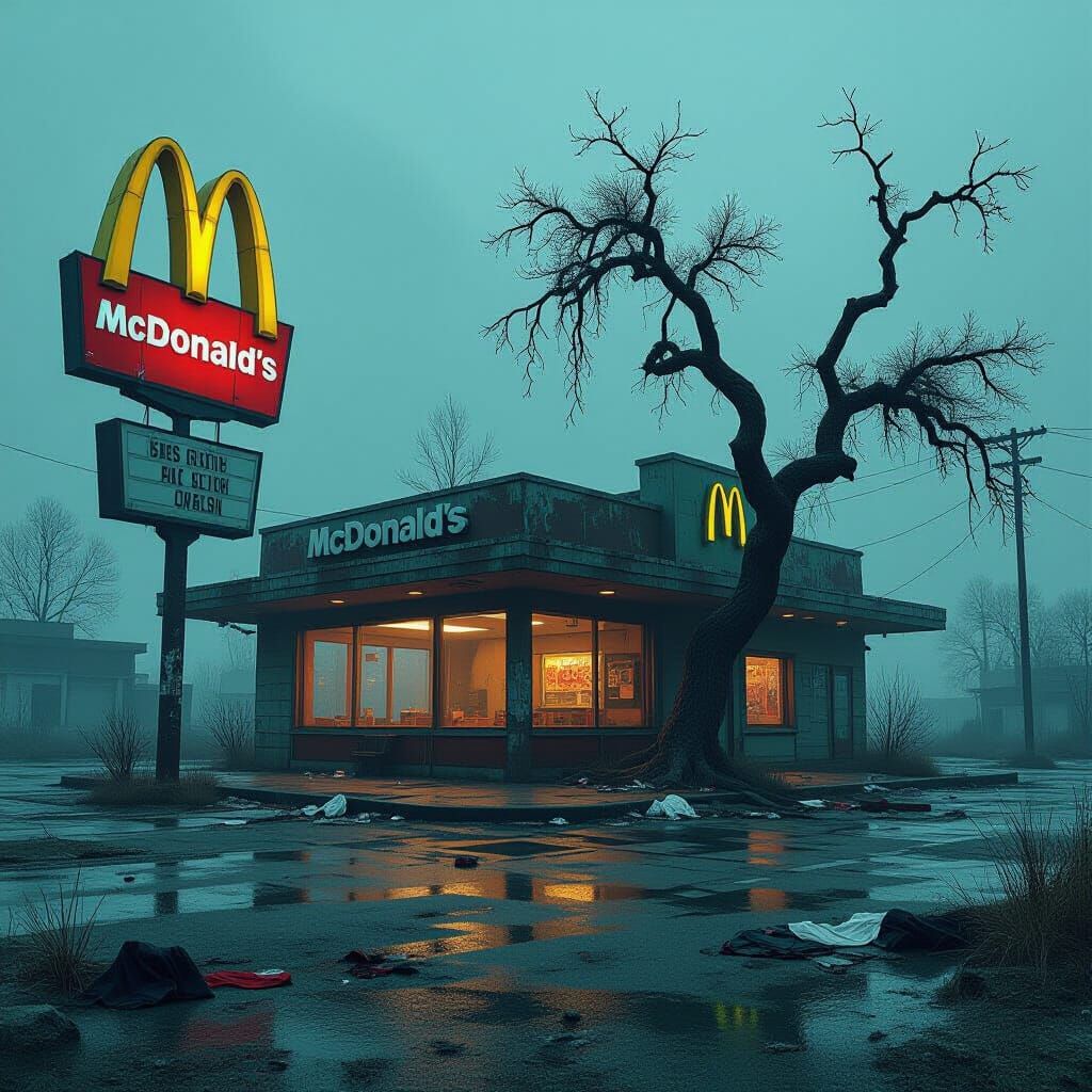 Post-Apocalyptic McDonald's in Octane Style