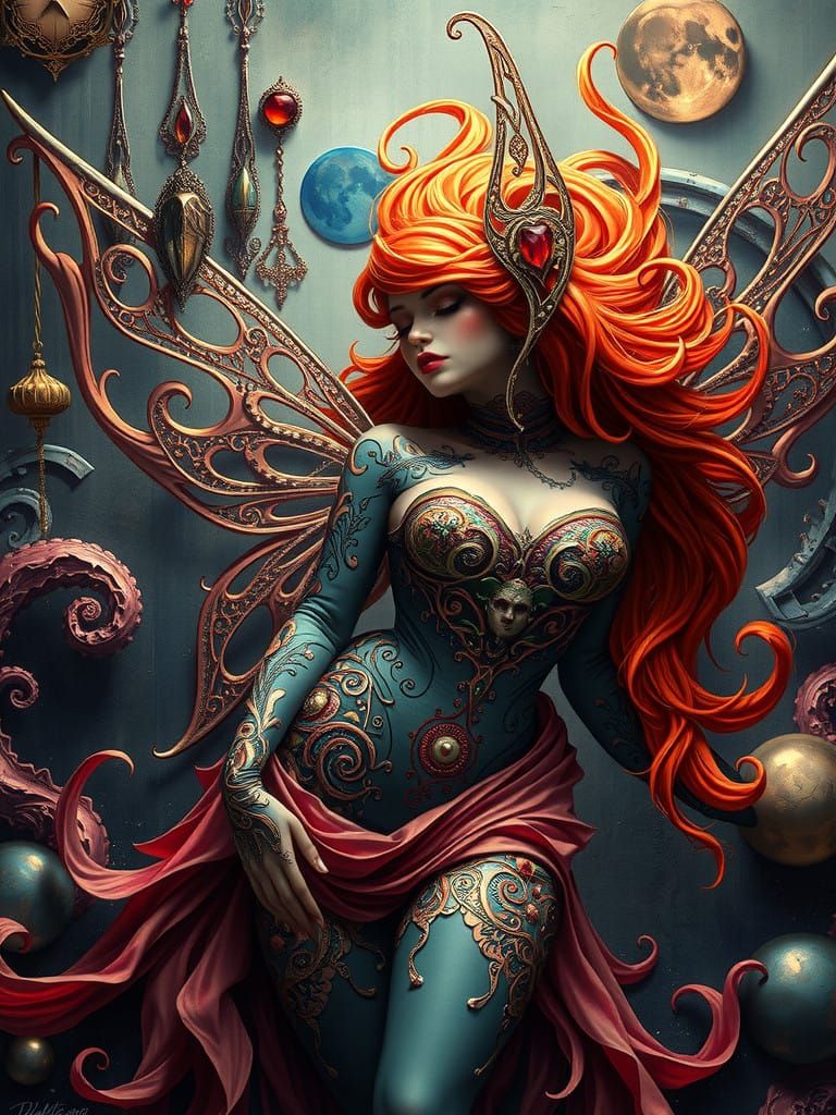 Ethereal Fairy in Gothic Dreamscape