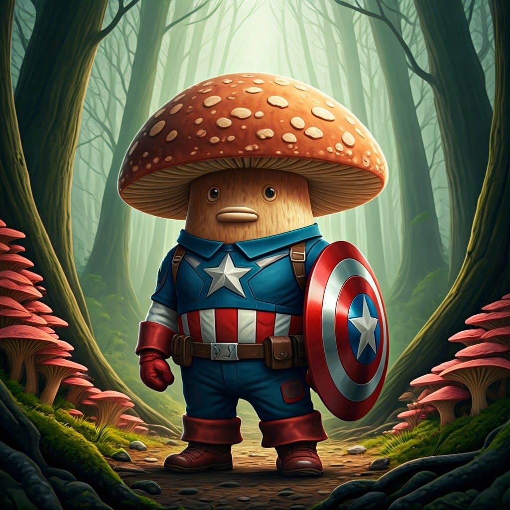 Mushroom Captain America