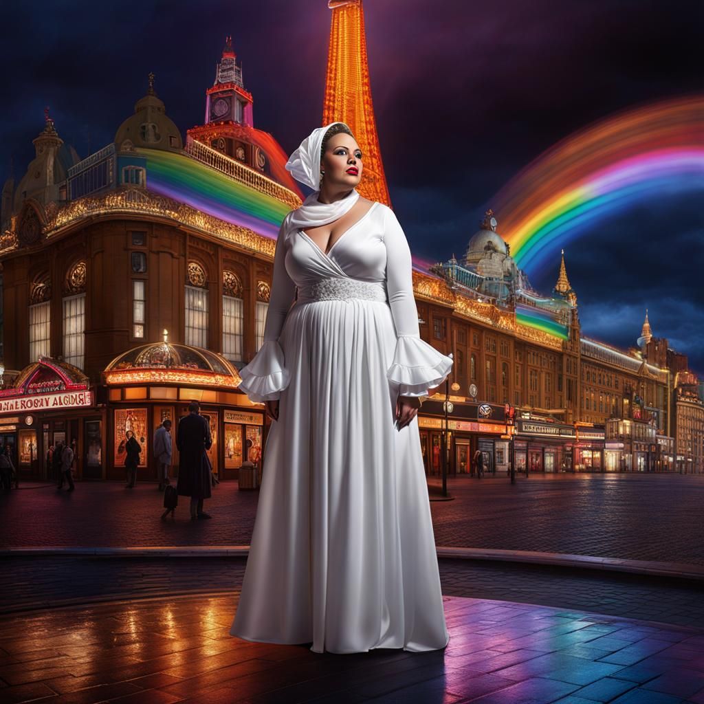 Blackpool Tower Illuminations: Rainbow Satin in Grimdark Rea...