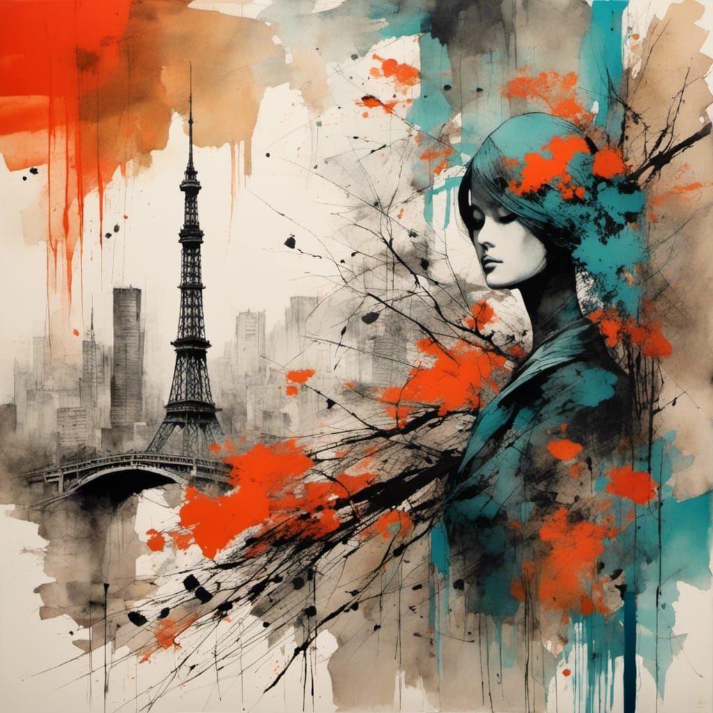 Spring in Tokyo: Vibrant Poster Art