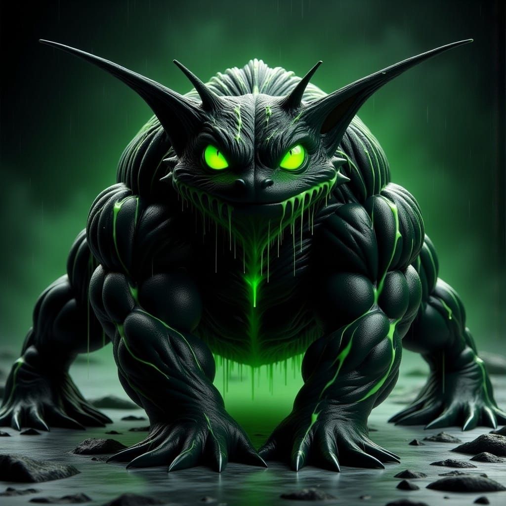 Cheshire Cat Ninja in Rainforest, Surreal Art