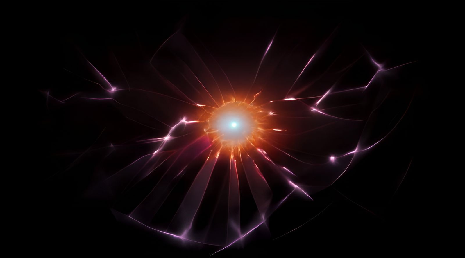 Type Ia Supernova Breaching Limit: Digital Illustration