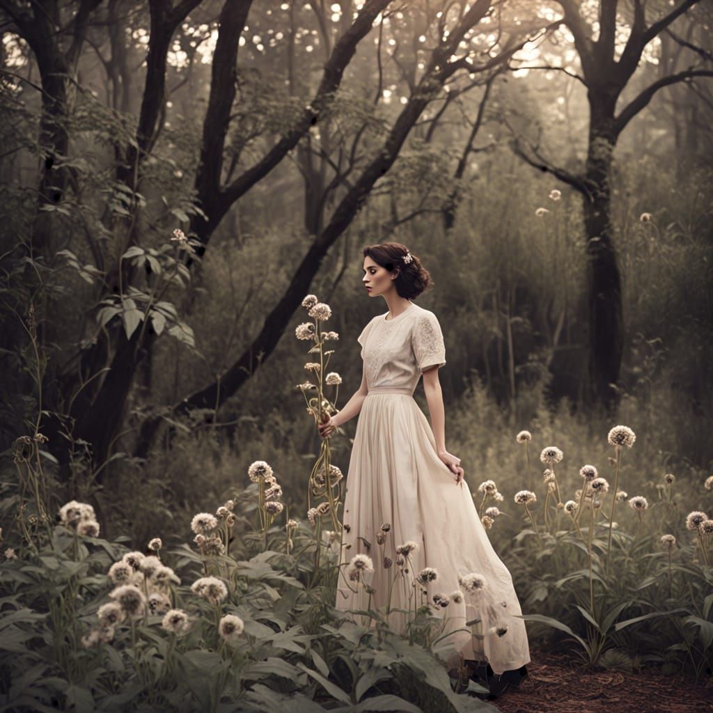 Mystical Nature Goddess with Whispers of Ancestral Wisdom