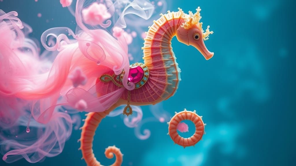 Jeweled Seahorse Underwater Macro Photography