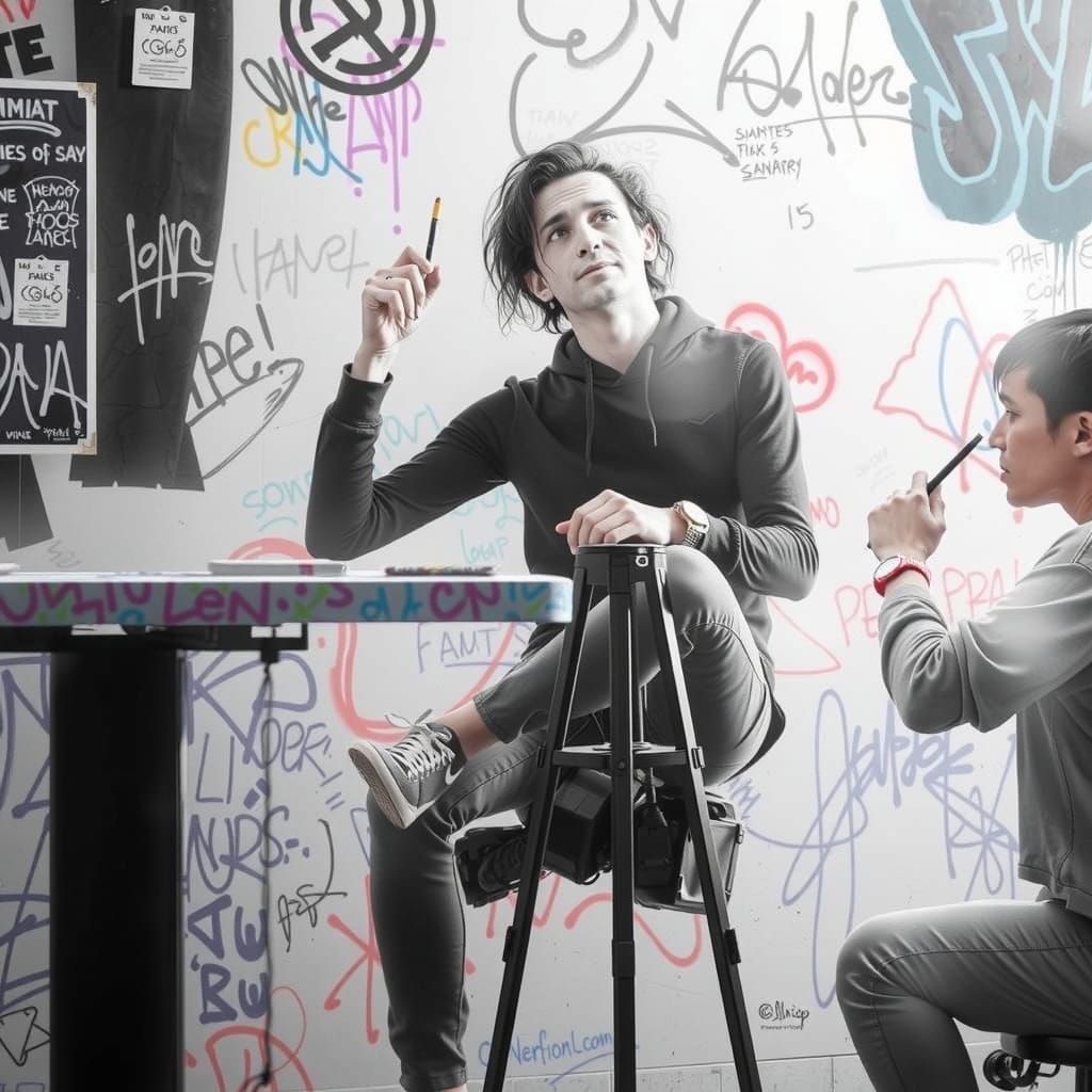 Photographer Captures Street Art in Urban Landscape