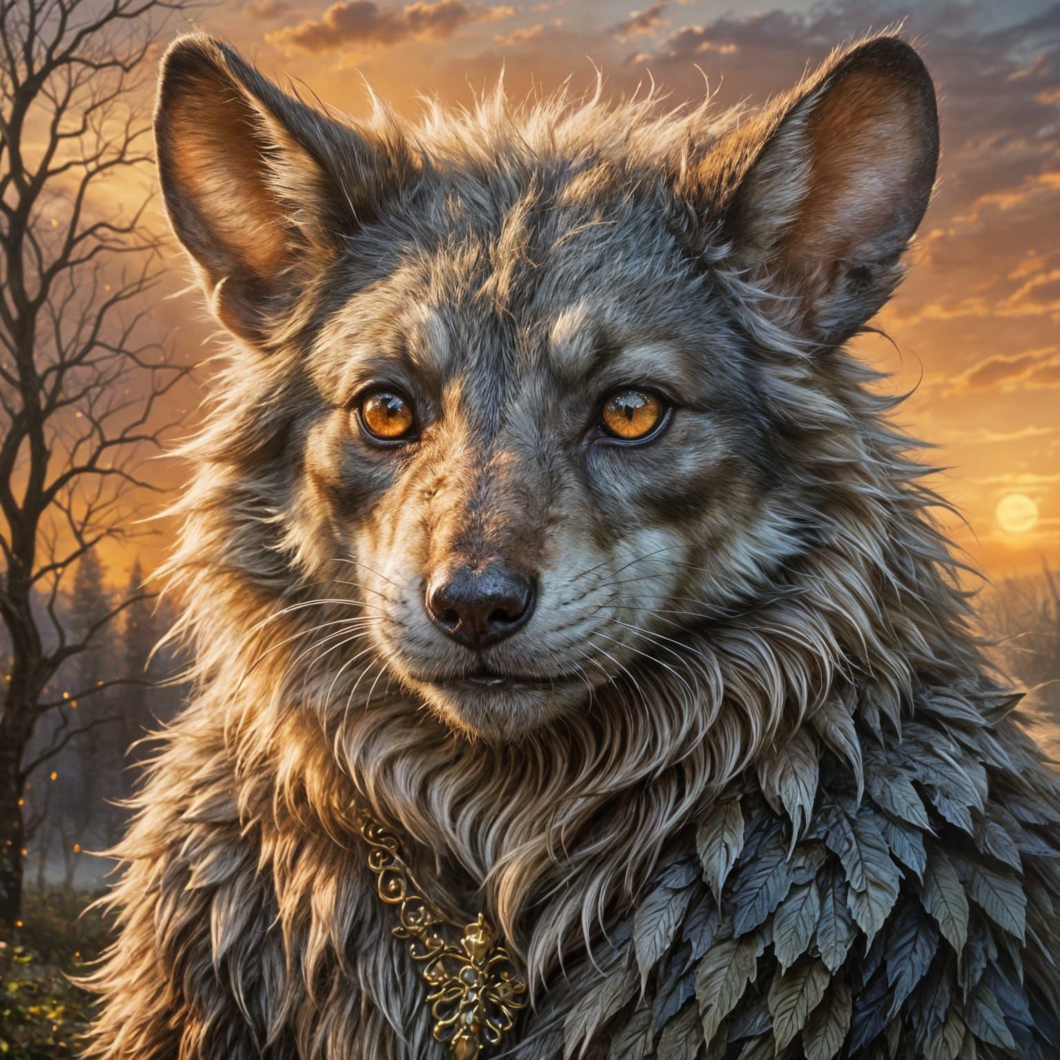 Mouse Transforms to Werewolf: Ethereal Fantasy Art