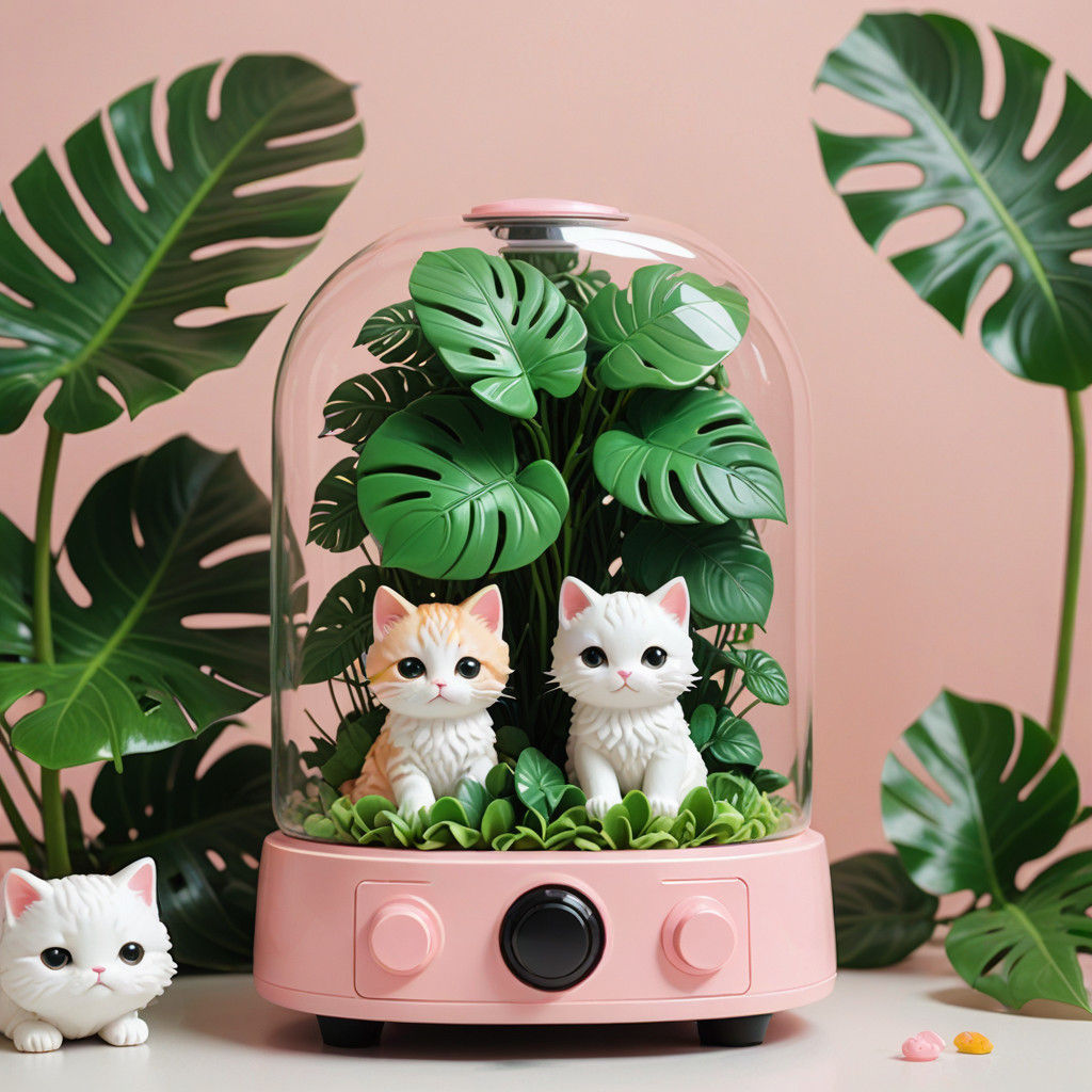 Whimsical Gachapon Wonderland in Digital Art