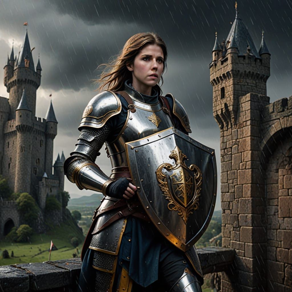 Medieval Knightess Defends the Realm in Epic Battle