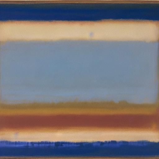 Abstract Ocean Meadow in Rothko Style