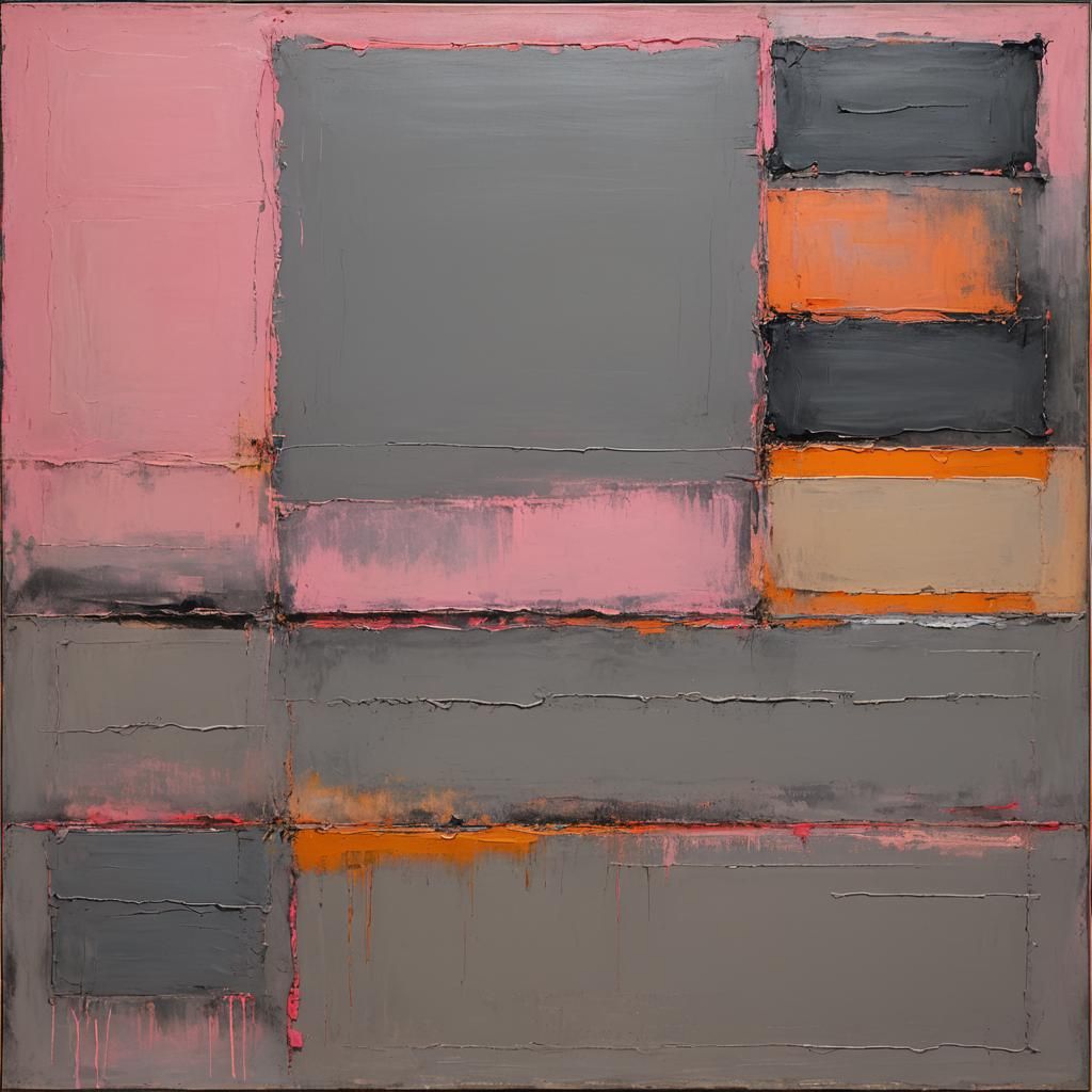 Abstract Color Field Landscape in Rothko Style