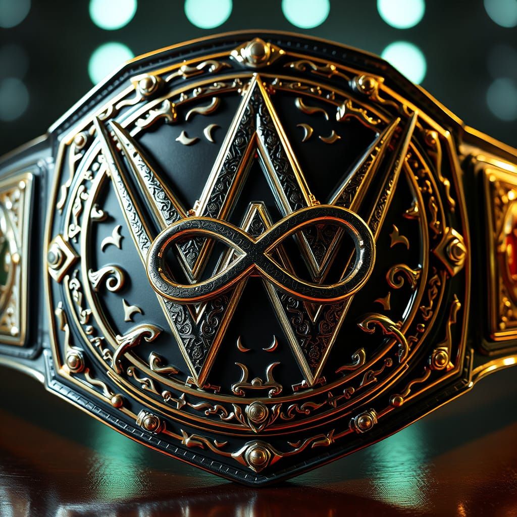 WWE Championship Belt with Infinity Engraving