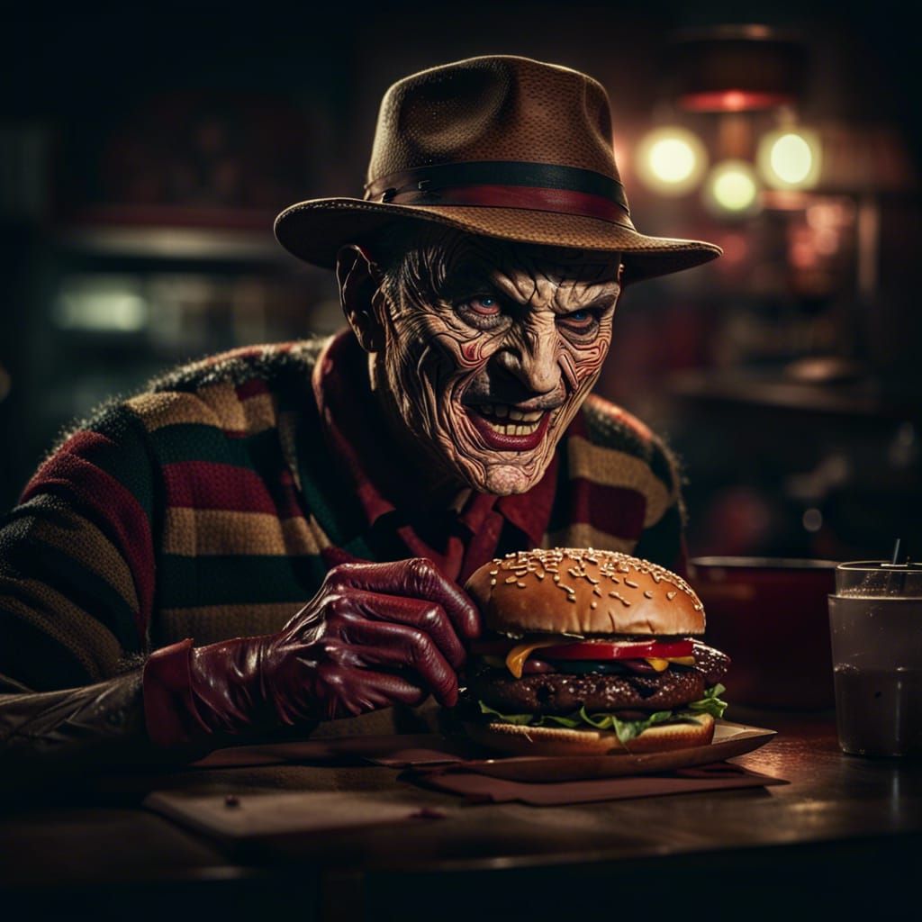 Freddy Krueger's Vintage Horror Burger