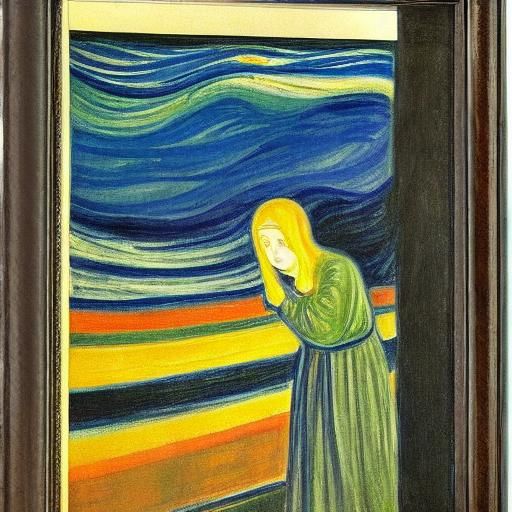 Per Aspera Ad Astra: Expressionist Woodcut Masterpiece