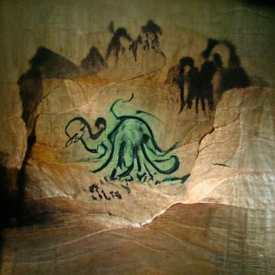 Ancient Cave Painting of Cthulhu