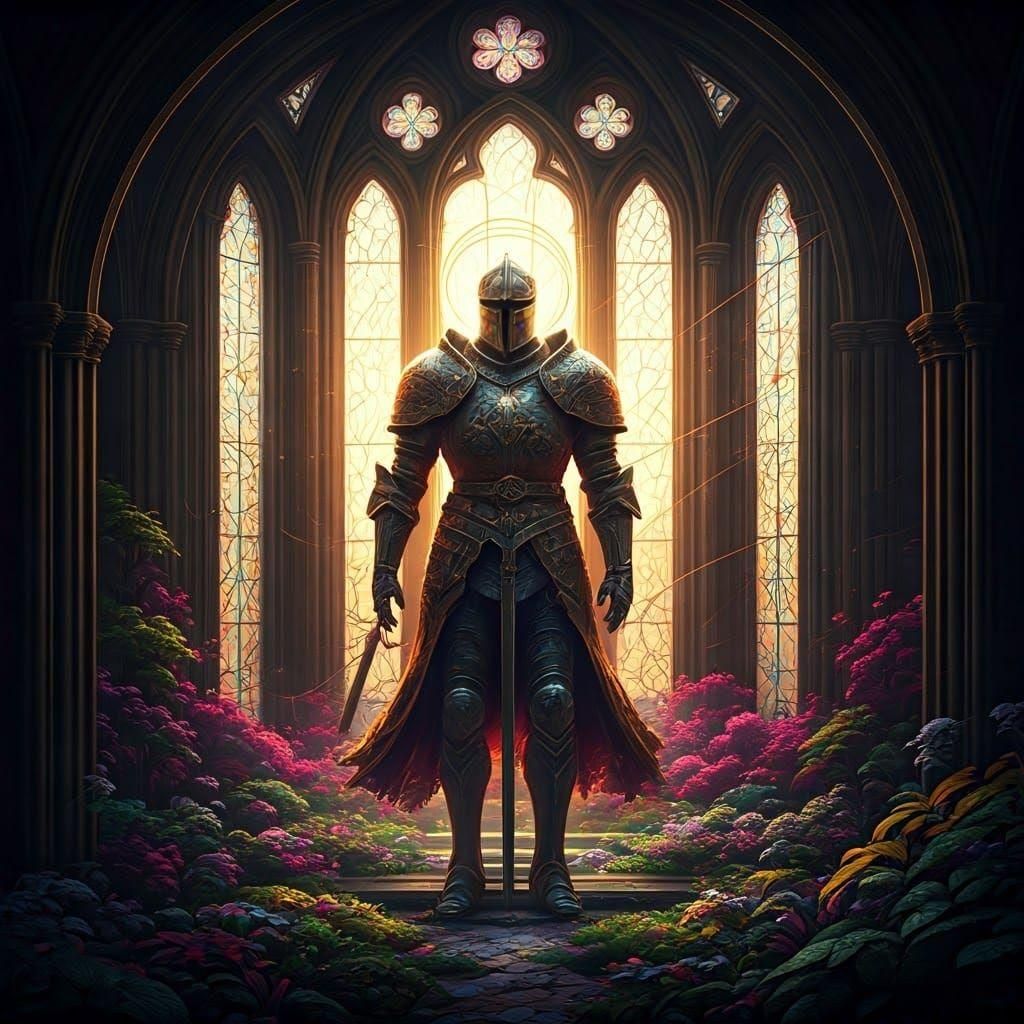 Knight's String Adventures in Stained Glass