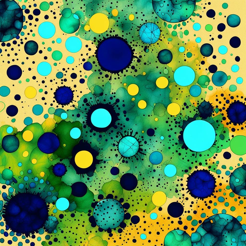 Abstract Art: Lines, Dots, and Splashes in Alcohol Ink