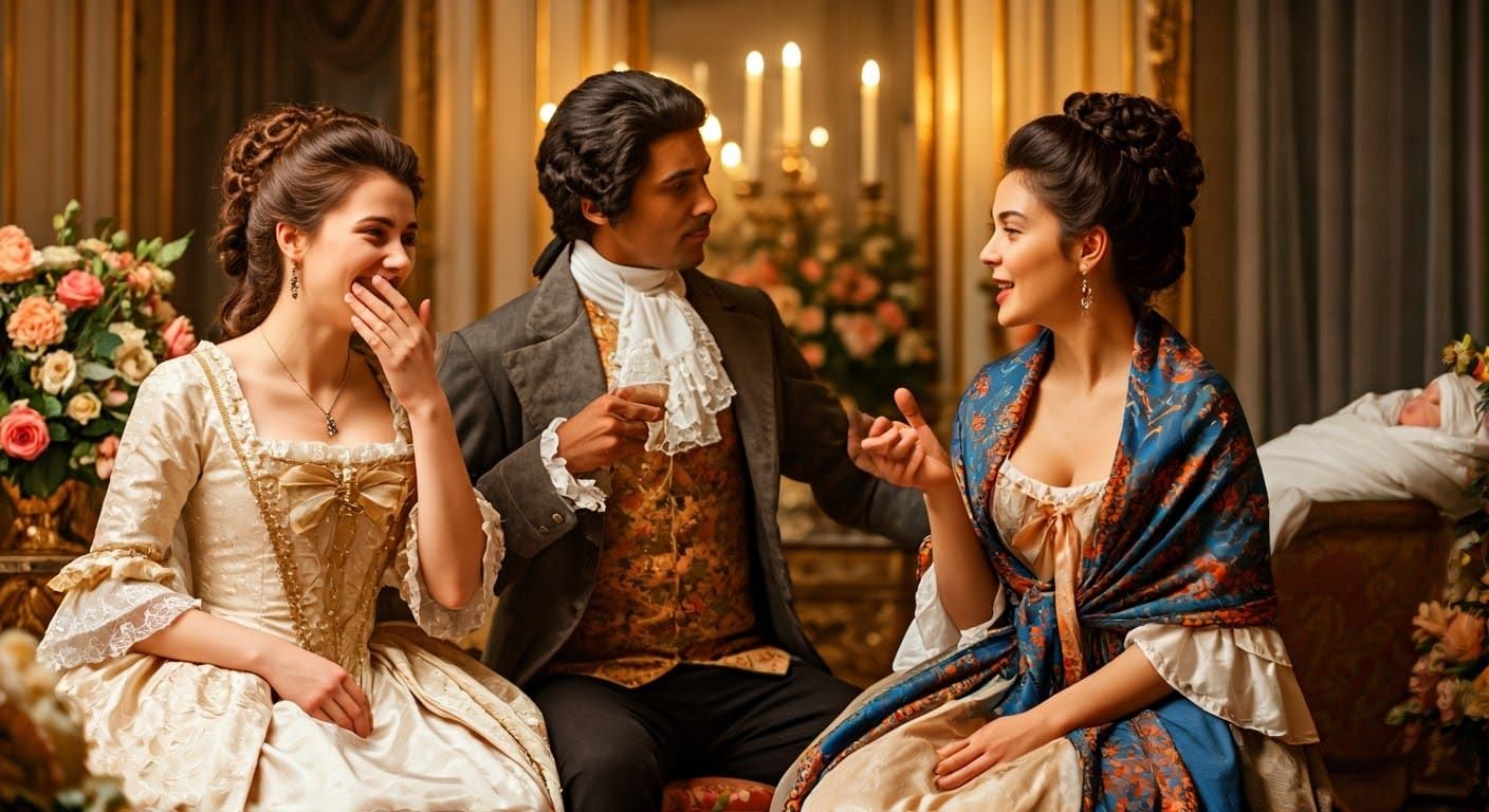 Elegance and Mirth in 18th-Century French Salon