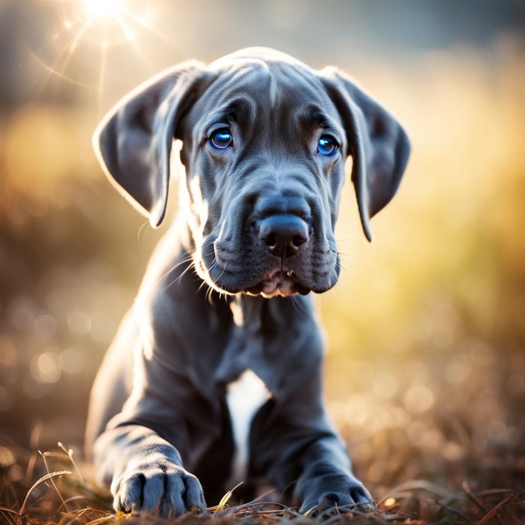 cute great Dane puppy