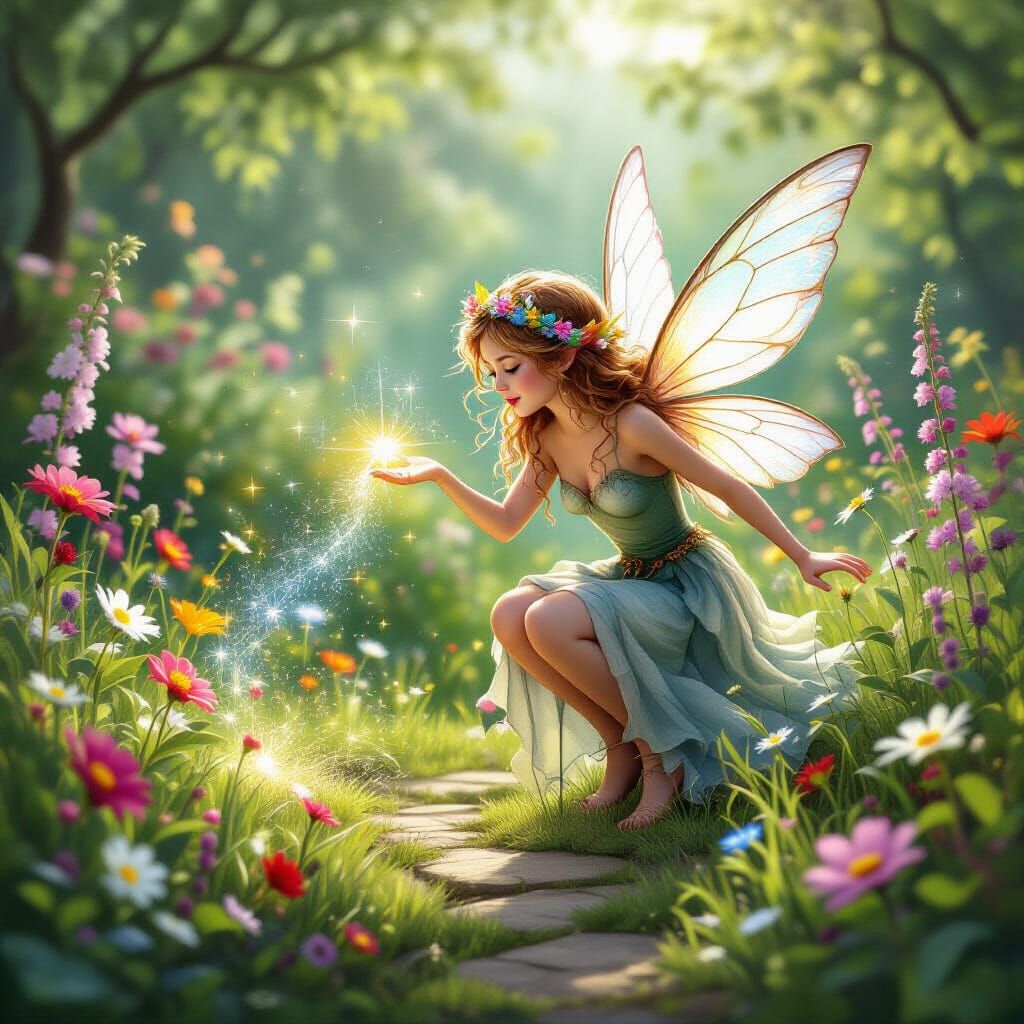 Magical Garden Fairy Sprinkling Fairy Dust