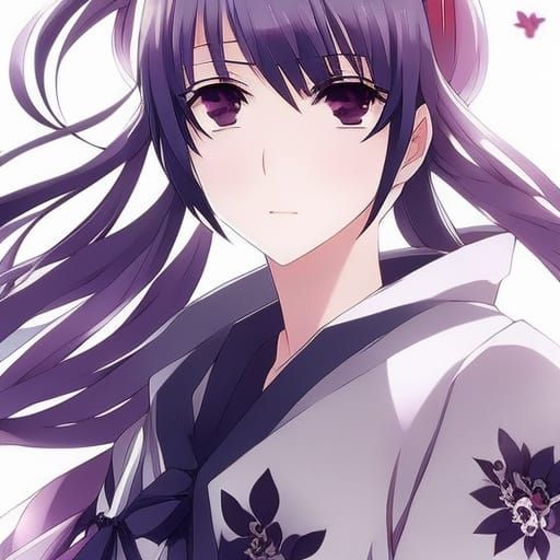 Cute Cartoon Character Portrait in Anime Style