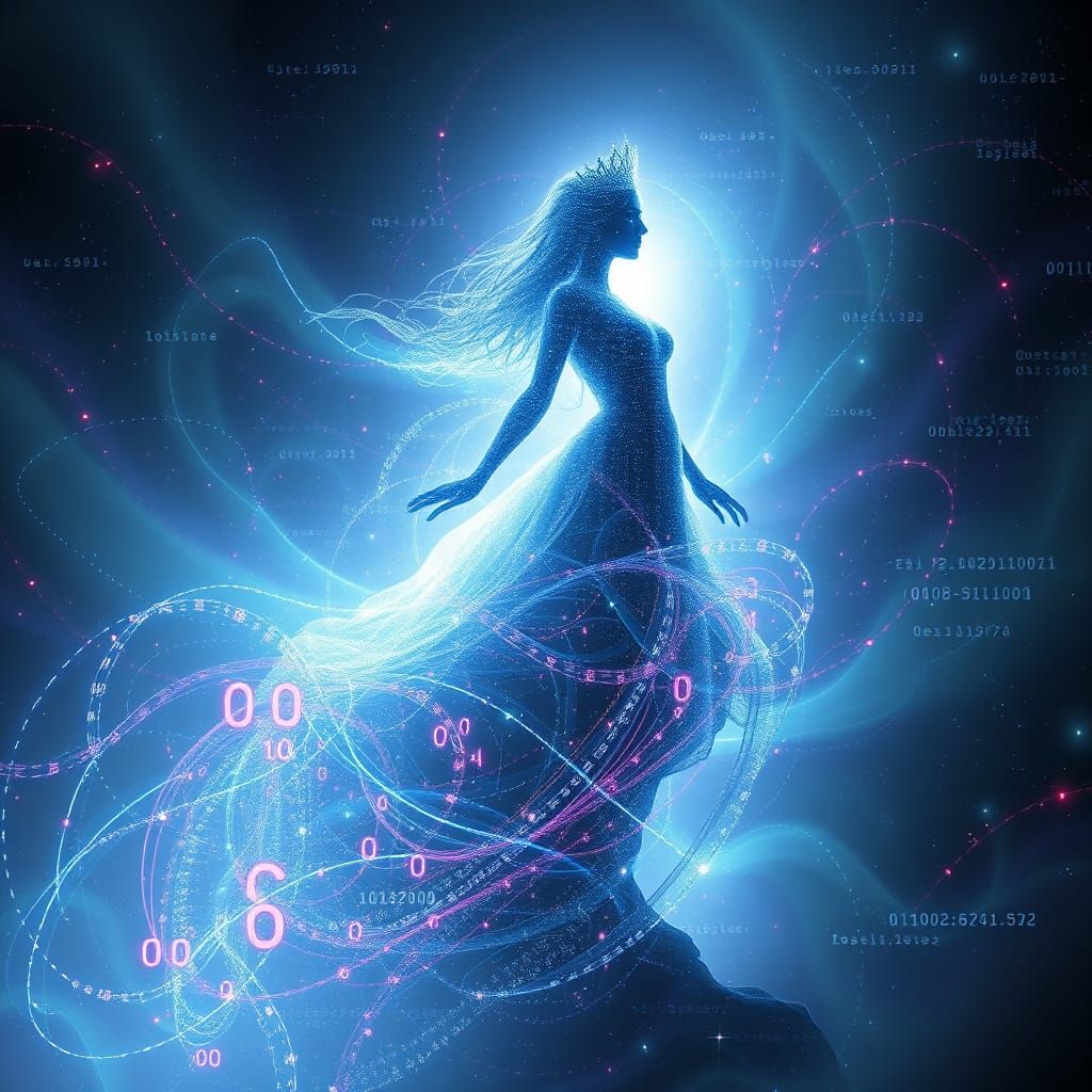 Spectral Queen of Binary Code in Digital Void