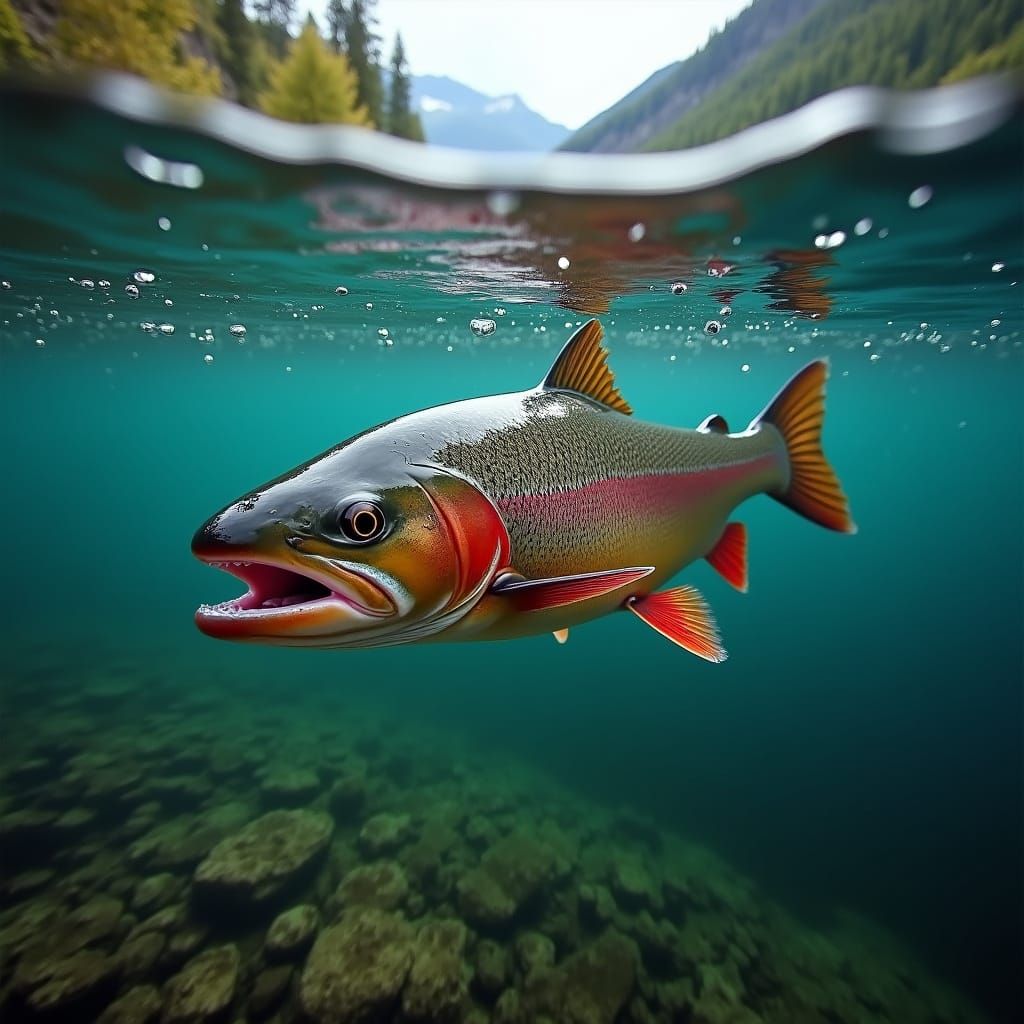 Dolly Varden in Crystal River: Ultra Realistic Macro