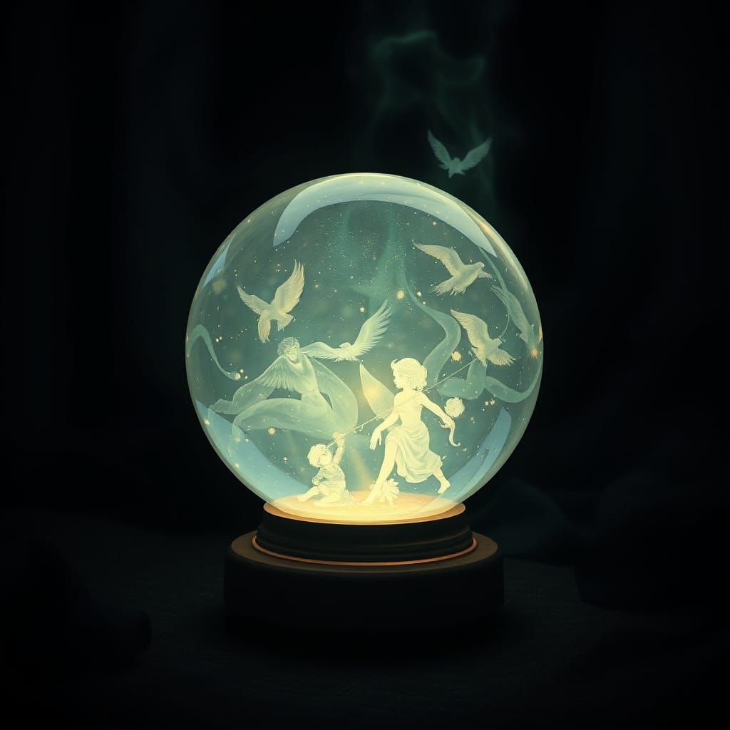 Ethereal Crystal Ball of Nocturnal Divination