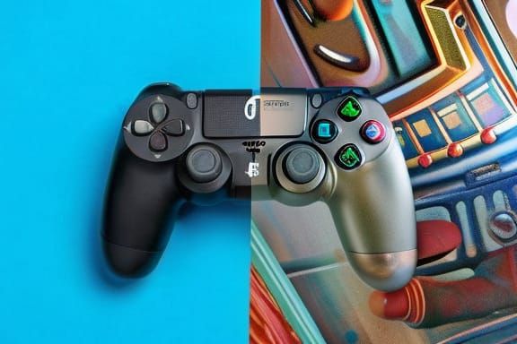 AI Generated Game Controller Rendering