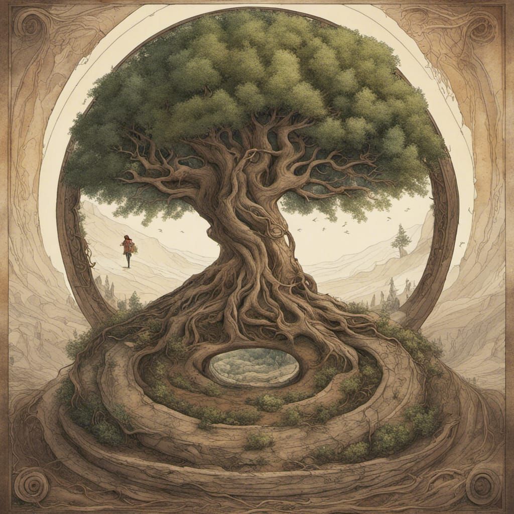 Mythological Tree of Earth: Fantasy Concept Art