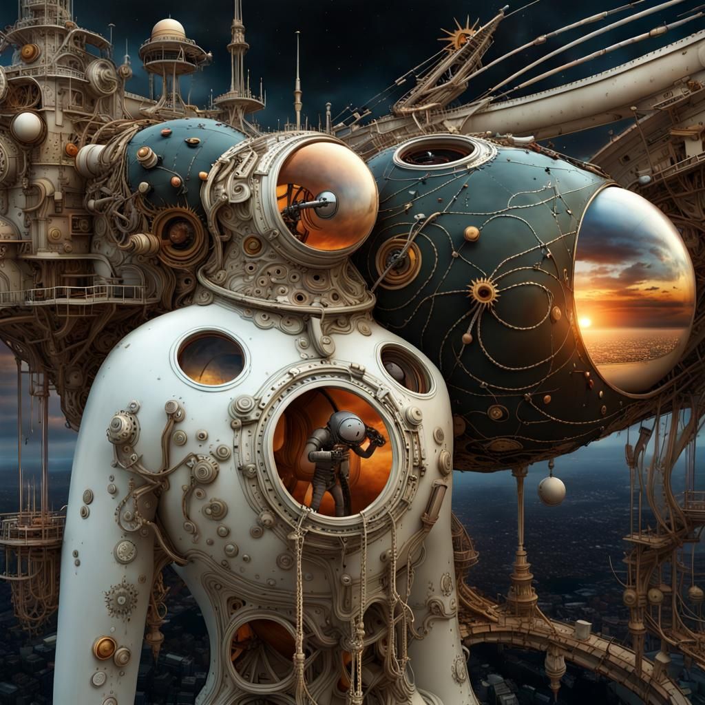 Magical Realism: Colossal Space Vehicle for Satellite Repair