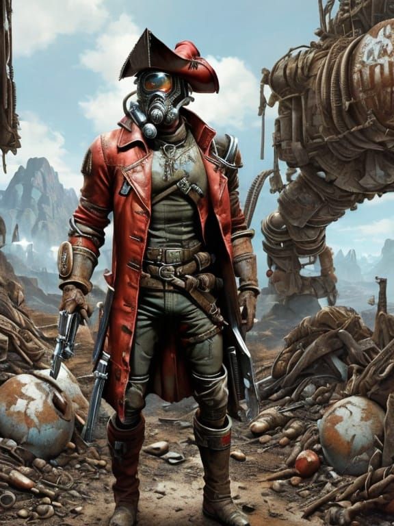 Fallout 4 John Hancock in Isometric Post-Apocalyptic Style