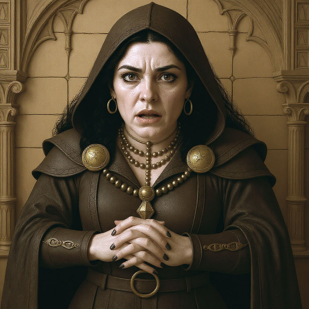 D&D Female Dwarf Wizard in Magic School