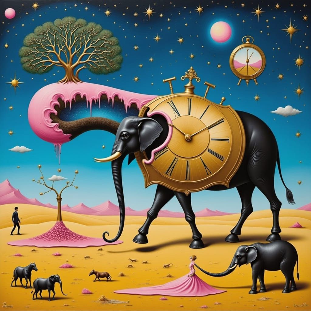 <lora:Gold and pink:1.0> <lora:Weirdly Nouveau:1.0> The Pers...