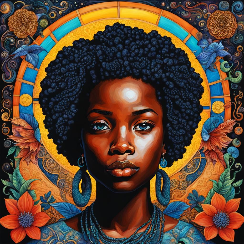 Vibrant Melanin Fantasy Landscape