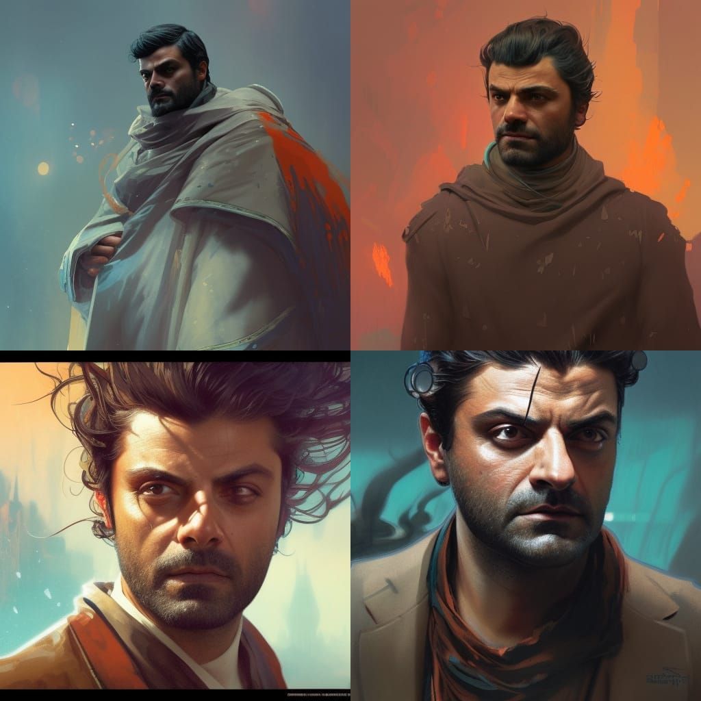 Oscar Isaac Villain Concept Art in Unreal Engine 5