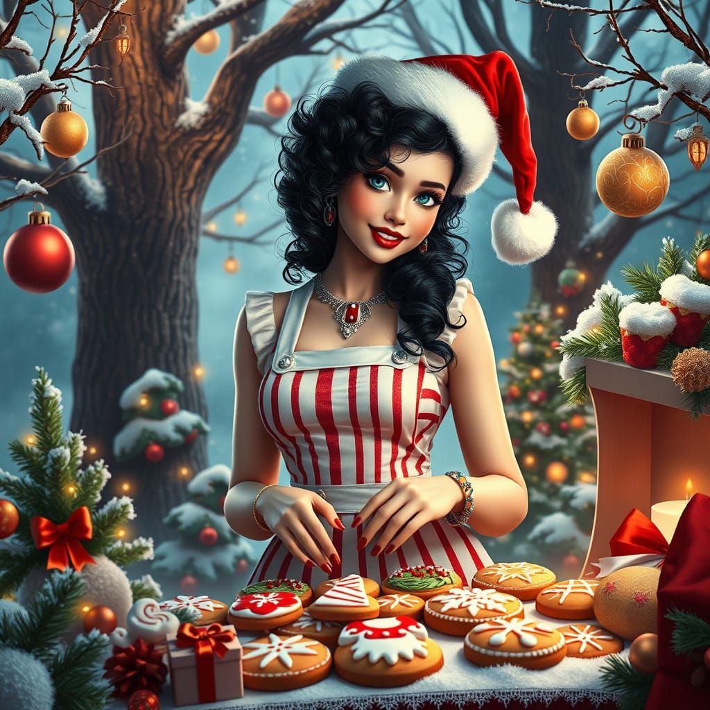 Samantha in Whimsical Christmas Fantasy