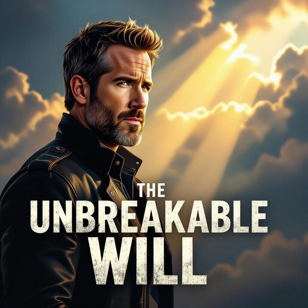 Motivational Movie Poster: Ryan Reynolds Heroic Pose