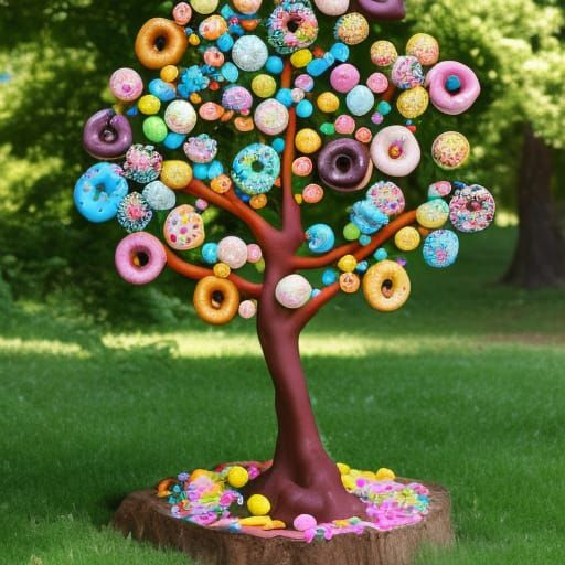 Donut Tree in Enchanted Wonderland