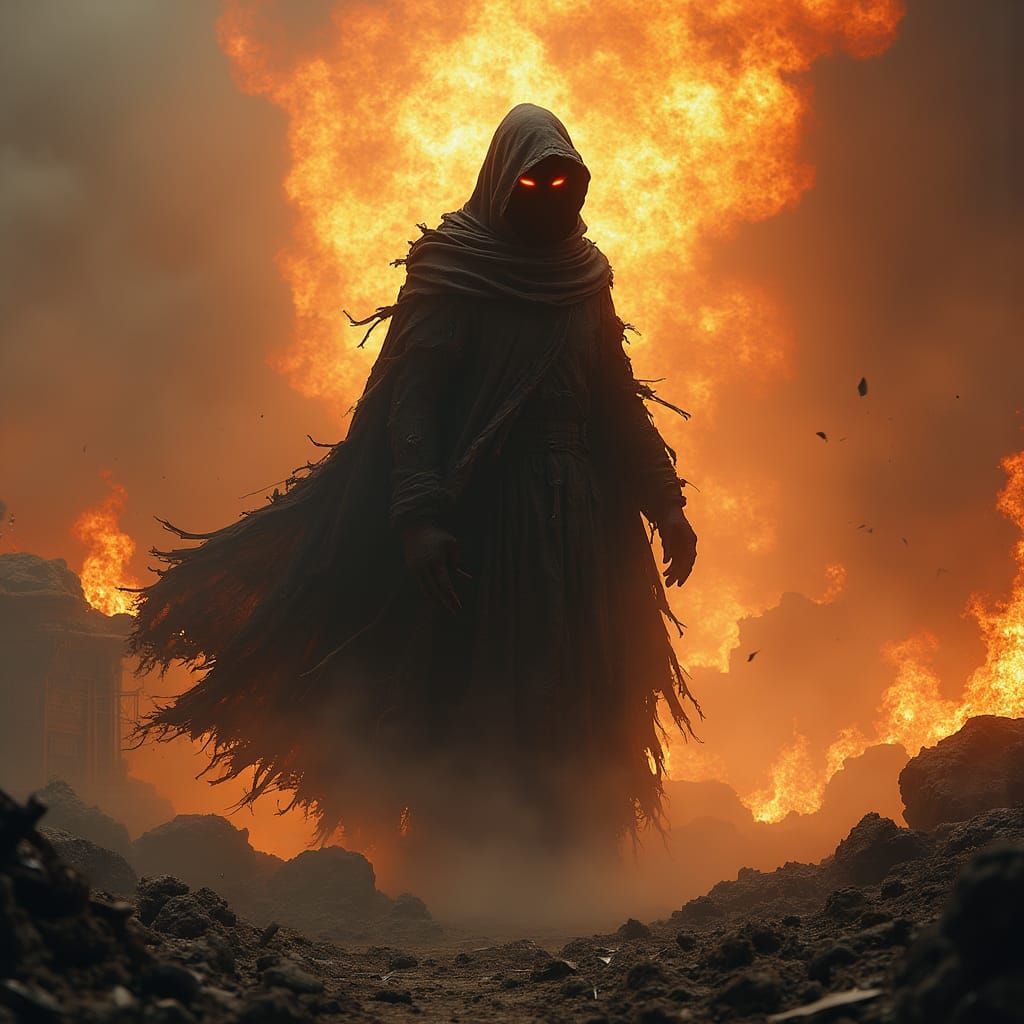 Infernal Specter Arises from Hellish Dust Storm