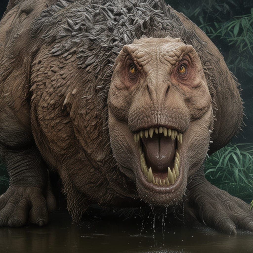 Cinematic Tyrannosaurus Rex Stock Photo with Photorealistic ...