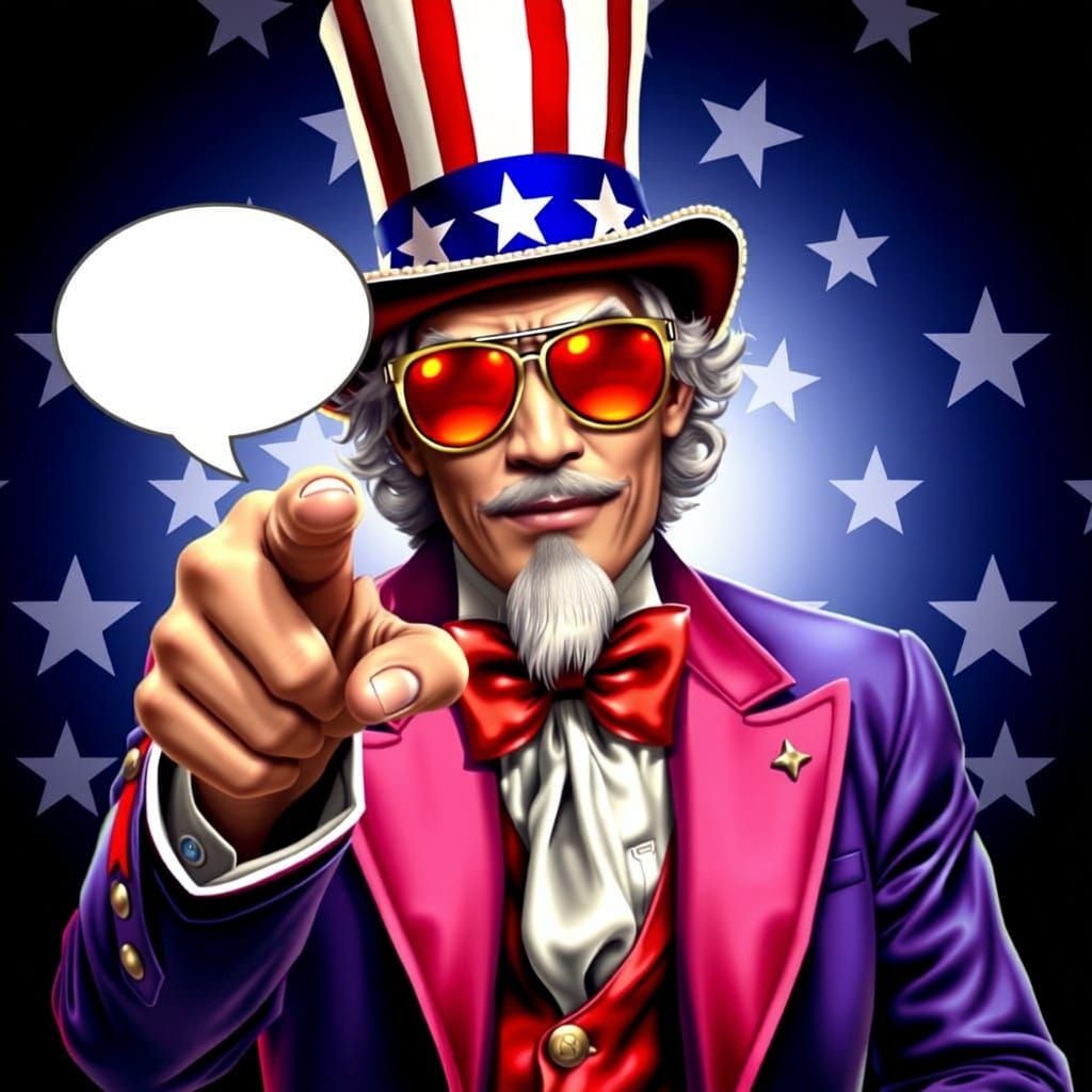 Patriotic Icon Smizes in Futuristic Attire