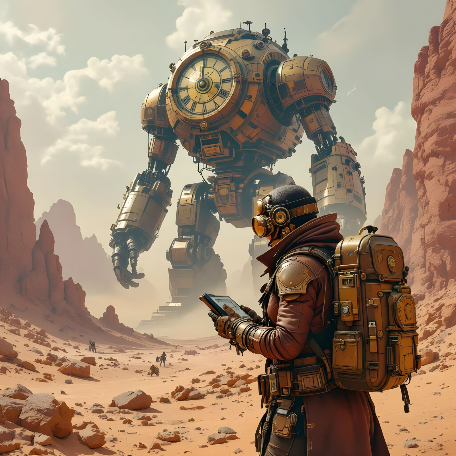 Steampunk Archaeologist Unearths Clockwork Colossus