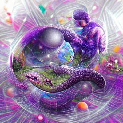 Purple World Serpent Engulfs the Multiverse